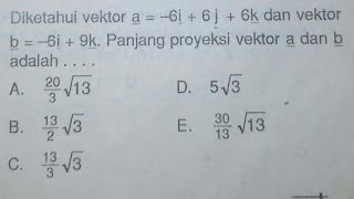 Menghitung panjang proyeksi vektor [upl. by Nemlaz]