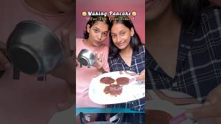 Making Pancakes For The First Time🥞✨ cooking cookwithme cookingvlog food shortsviral shorts [upl. by Eenyaj]