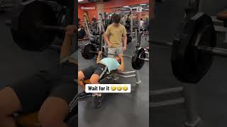 He Tried To Max Out His Bench Press 😂 [upl. by Etnovahs944]