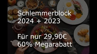 Schlemmerblock 2024  2023 60 Rabatt [upl. by Cymbre279]