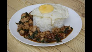 Basil Chicken  Pad Krapow Gai [upl. by Ainosal]