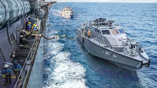 A Day in Life of US Navy’s Most Advanced 15 Million Patrol Boat at Sea [upl. by Lotz937]