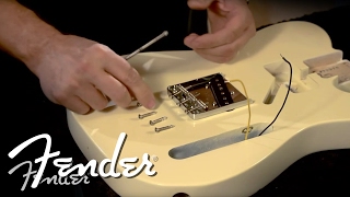 How to Install a Telecaster Bridge  Fender [upl. by Ellac]