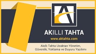 AKILLI TAHTA PROGRMI  GENEL TANITIM [upl. by Charlena817]