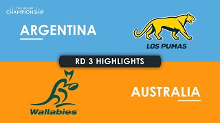 HIGHLIGHTS  ARGENTINA v AUSTRALIA  The Rugby Championship 2024 [upl. by Itnahs]