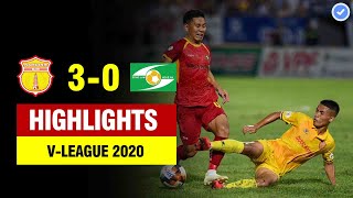 Highlights Nam Định 30 SLNA  Nam Định trình diễn đặc sản ngoại hạng Anh tại Thiên Trường [upl. by Hallette437]