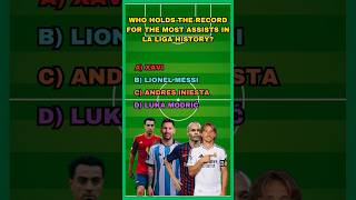 Who holds the record for the most assists in La Liga history⚽football laliga messi shorts [upl. by Cliff]