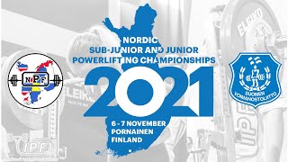 Nordic SubJunior amp Junior Powerlifting Championships 2021 [upl. by Flore]