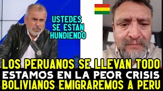 PERIODISTA PERUANO ENCARA A PERIODISTA BOLIVIANO POR LA CRISIS BOLIVIANA QUE INFLUYE EN PERU [upl. by Jocelyne]