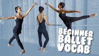 Learn Basic Ballet Vocab with Demonstration for Beginners I trainwithkendall [upl. by Adrea]