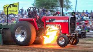 Tractor Pull 2022 Hot Farm Tractors Idaville IN Indiana Pulling League [upl. by Ahsirkal868]