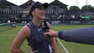 Bianca Andreescu on court interview [upl. by Aekahs]