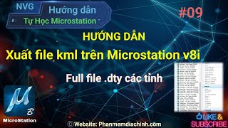 Hướng dẫn xuất file kml kmz trên Microstation v8i [upl. by Eldon]