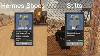 Hermes Shoes vs Stilts ROBLOX Evade Update Buff [upl. by Nyliram]