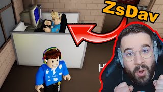 ZsDav NEKEM DOLGOZIK a ROBLOXBAN 😂  TITKOS hívásokat intézünk DE nagyon [upl. by Nonnel705]