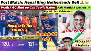 Post Match Nepal Vs Netherlands Pratish GC What A Bowler 🔥 [upl. by Lyrehc543]