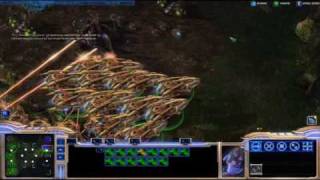 starcraft 2 protoss mass carrierscollossi [upl. by Gleeson]