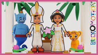 Jasmine amp Aladdin Wedding  LEGO Minidoll Dollify [upl. by Hannavas447]