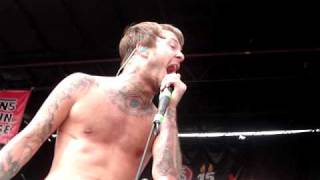 Chiodos  Theres No Penguins In Alaska Live at Warped 2009 Dallas [upl. by Ulphia]