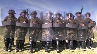 US Marines 2nd Battalion 1st Marines NonLethal Riot Control [upl. by Dera401]