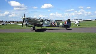 Boultbee Flight Academy Spitfire SM520 at Daedalus Lee on Solent  Sunday 3rd June 2018 [upl. by Richie]