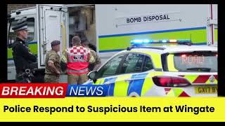 Breaking News Police And Bomb Disposal Team Respond To Suspicious Item At Wingate Scrapyard [upl. by Aihsit]