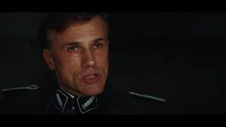 Inglorious Basterds 2009 You are sheltering enemies of the state are you not Scene HD [upl. by Reivilo]