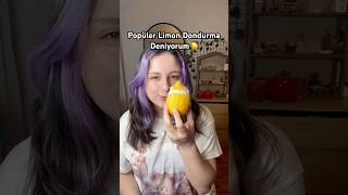 Popüler Limon Dondurma Deniyorum 🍋 yemek trend kesfet shortvideo [upl. by Fanning]