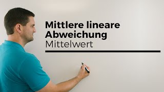 Mittlere lineare Abweichung vom Mittelwert Statistik  Mathe by Daniel Jung [upl. by Lizzy]