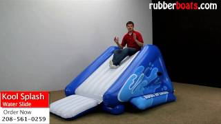 Intex Kool Splash Inflatable Water Slide Video Review by Rubber Boats [upl. by Udenihc]