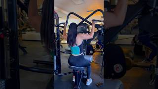 NEUTRAL GRIP CIRCULAR PULLDOWN MACHINE gym gymmachine gymexcercise fitnessgirl trainingplan [upl. by Elynad363]