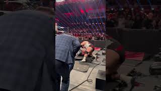 Bronson Reed PUTS SETH ROLLINS THROUGH A TABLE [upl. by Stillas]