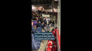 Le Tournoi provincial de hockey peewee de Jonquière bat son plein [upl. by Yatnoj627]