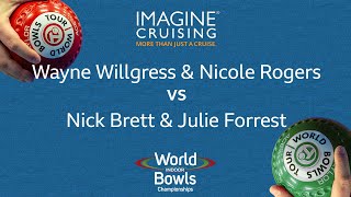 World Indoor Bowls Championship 2024 WWillgress amp NRogers vs NBrett amp JForrest  Day 9 Match 3 [upl. by Nyletak]