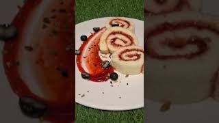 Swiss roll  jam roll viralshort cake quickfood dessert foryou food quickrecipes dessert [upl. by Lathan139]