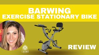 Barwing 16823 Exercise Stationary Bike Foldable Review [upl. by Chace]