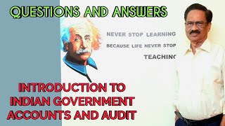 Introduction to Indian Government Accounts and Audit  Questions and Answers  Account Test [upl. by Nnaitsirk437]