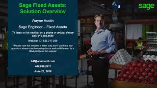 Managing Your Fixed Assets with Sage Fixed Assets [upl. by Bekha]