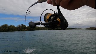 Kahawai Fishing on a boat Waimakariri River Summer 2024 [upl. by Jacobsohn657]