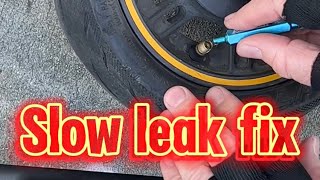 Scooter Tire Slow Leak Fix escooter [upl. by Cohette]