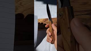 Zebrano Wood Knife [upl. by Vivyanne353]