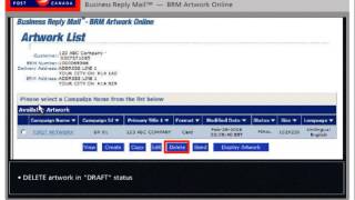 Canada Post  Business Reply Mail™ Artwork Online Demo [upl. by Amanda]