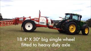 Croplands Pinto 4000 Litre Trailed Sprayer [upl. by Yraek936]