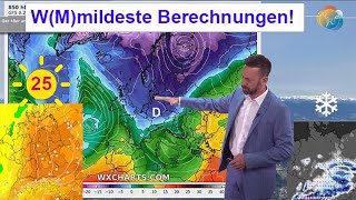 WMildeste Berechnungen Mal 25° dann wieder Schnee Sehr nass Wettervorhersage 280307042024 [upl. by Jarrod]