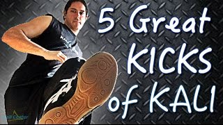 5 Great Kicks of Filipino Martial Arts Sikaran kicking techniques [upl. by Airan]