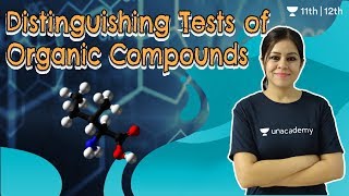 Distinguishing Tests of Organic Compunds  Organic Chemistry  Unacademy Class 11 amp 12  Monica Bedi [upl. by Trygve]