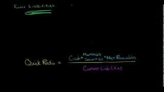 Quick Ratio Acid Test Ratio [upl. by Ng596]