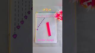 Border design aesthetic designart trending shortvideo [upl. by Filahk]