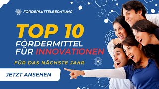 Innovationsförderung Fördermittelprogramme für Unternehmen [upl. by Festa749]