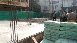 JSW slag cement using in a construction site [upl. by Sukramed]